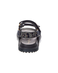 Dior Dior Canvas & Leather Sandal