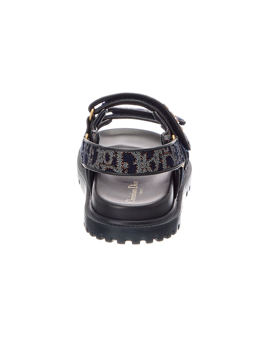 Dior Dior Canvas & Leather Sandal