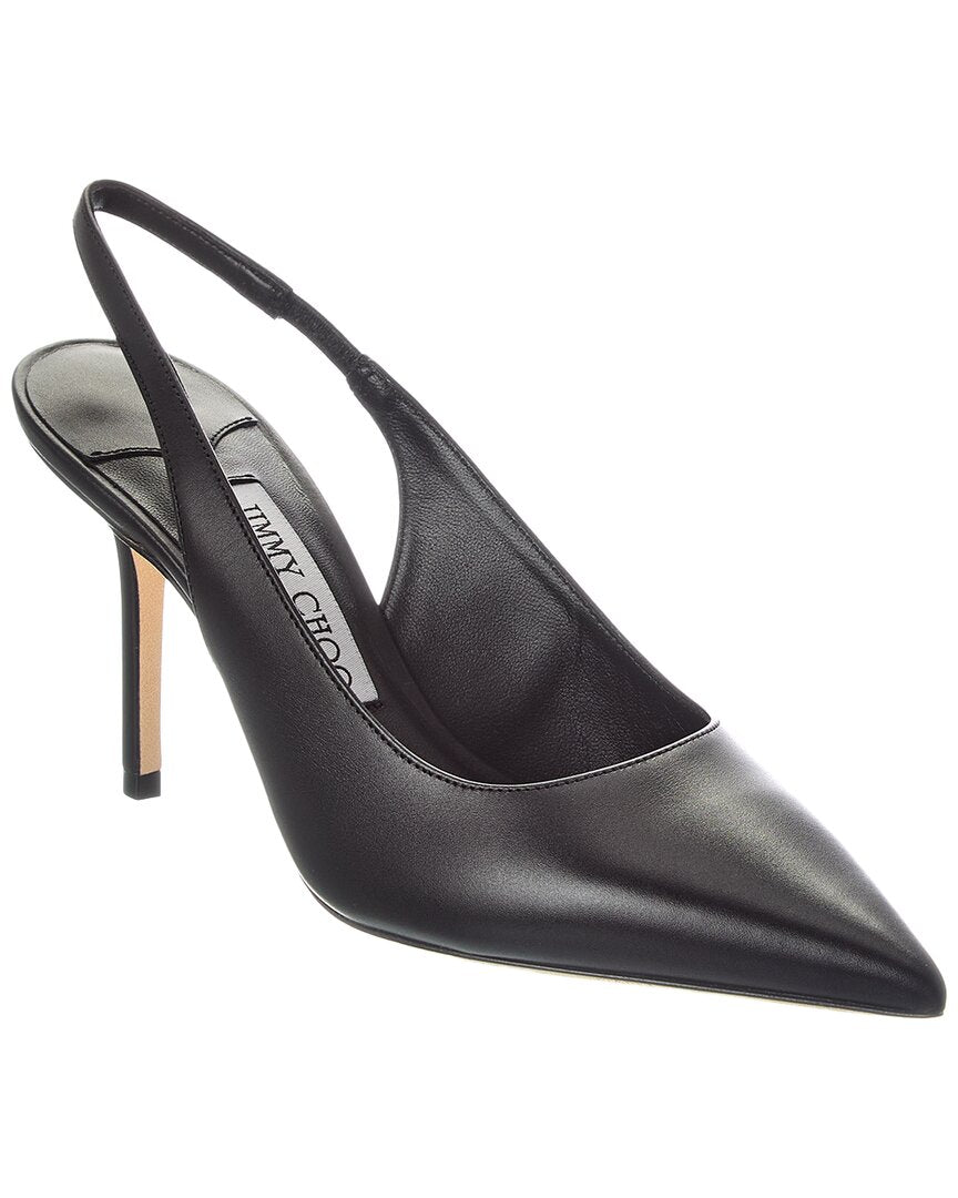 Jimmy Choo Love 85 Leather Slingback Pump