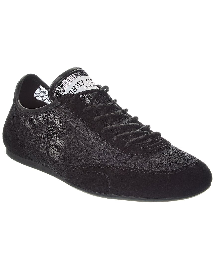 Jimmy Choo Jimmy Choo Sunny Lace & Leather Sneaker