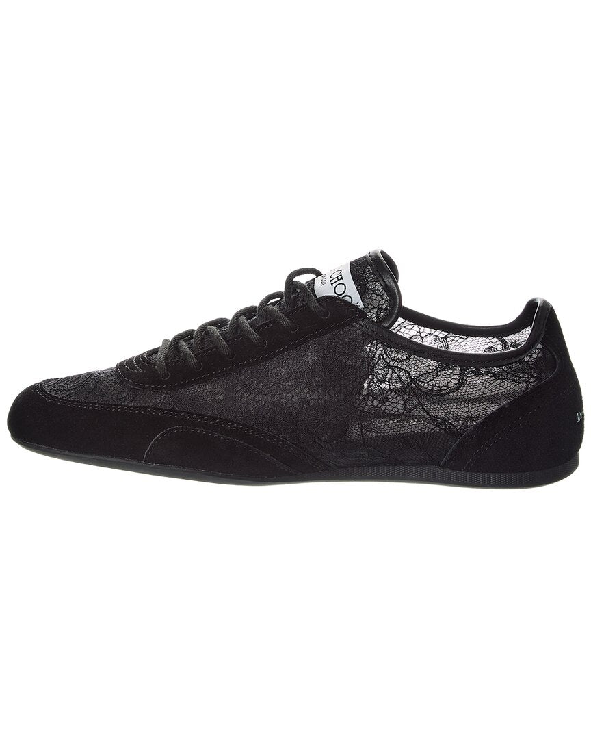 Jimmy Choo Jimmy Choo Sunny Lace & Leather Sneaker