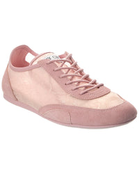 Jimmy Choo Sunny Lace & Leather Sneaker