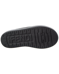FENDI Fendi Apres Chic Suede & Shearling Sabot Mule