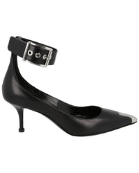 Alexander McQueen Alexander Mcqueen Buckle Leather Sandal
