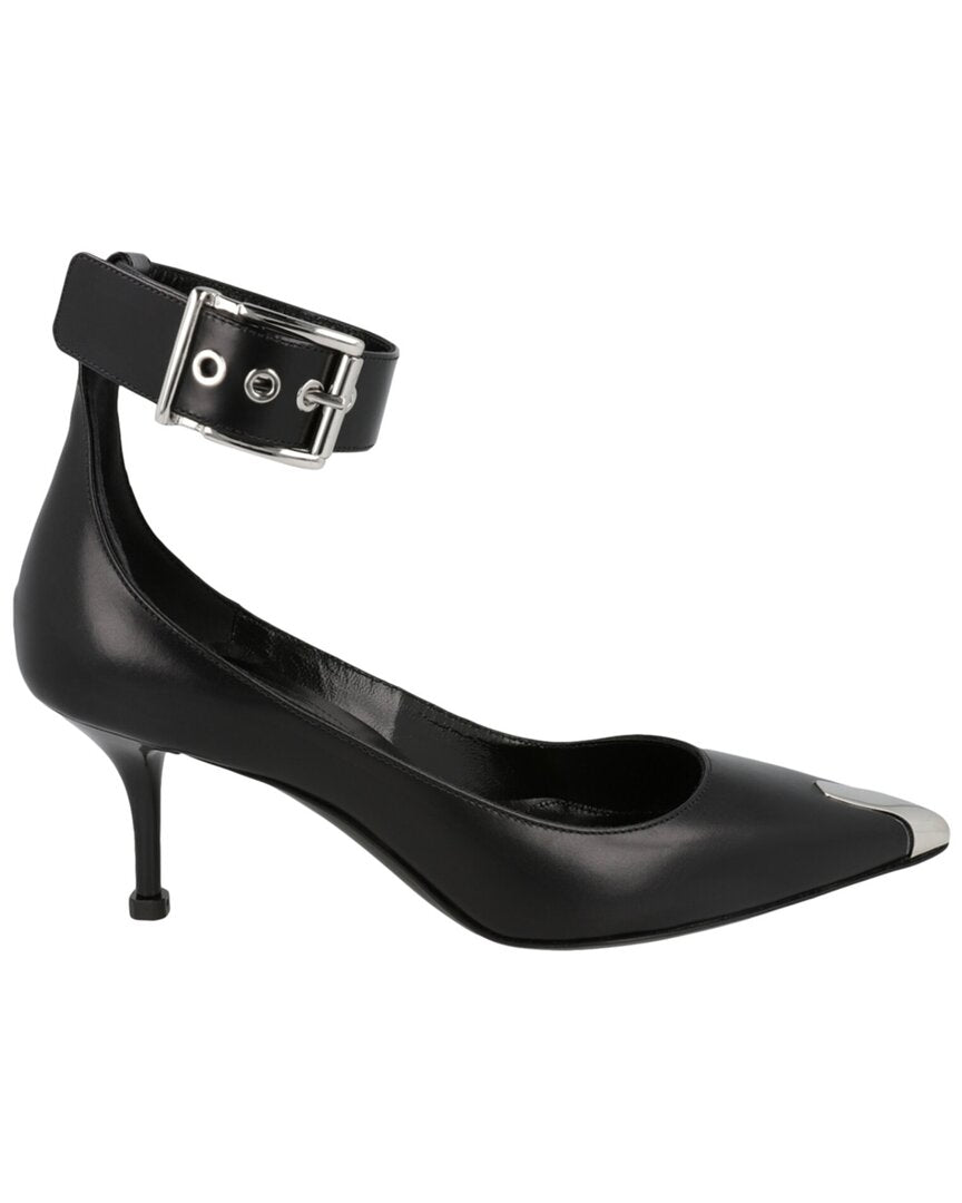 Alexander McQueen Alexander Mcqueen Buckle Leather Sandal