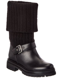 Gianvito Rossi Gianvito Rossi Thurso 20 Knit & Leather Boot