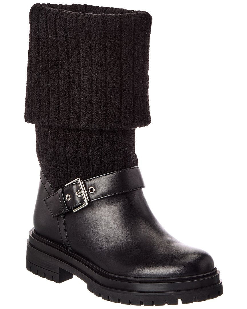 Gianvito Rossi Gianvito Rossi Thurso 20 Knit & Leather Boot