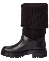 Gianvito Rossi Gianvito Rossi Thurso 20 Knit & Leather Boot