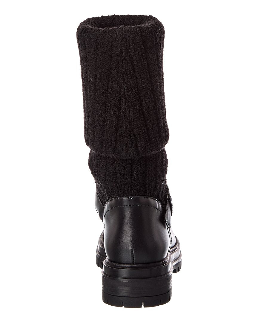 Gianvito Rossi Gianvito Rossi Thurso 20 Knit & Leather Boot