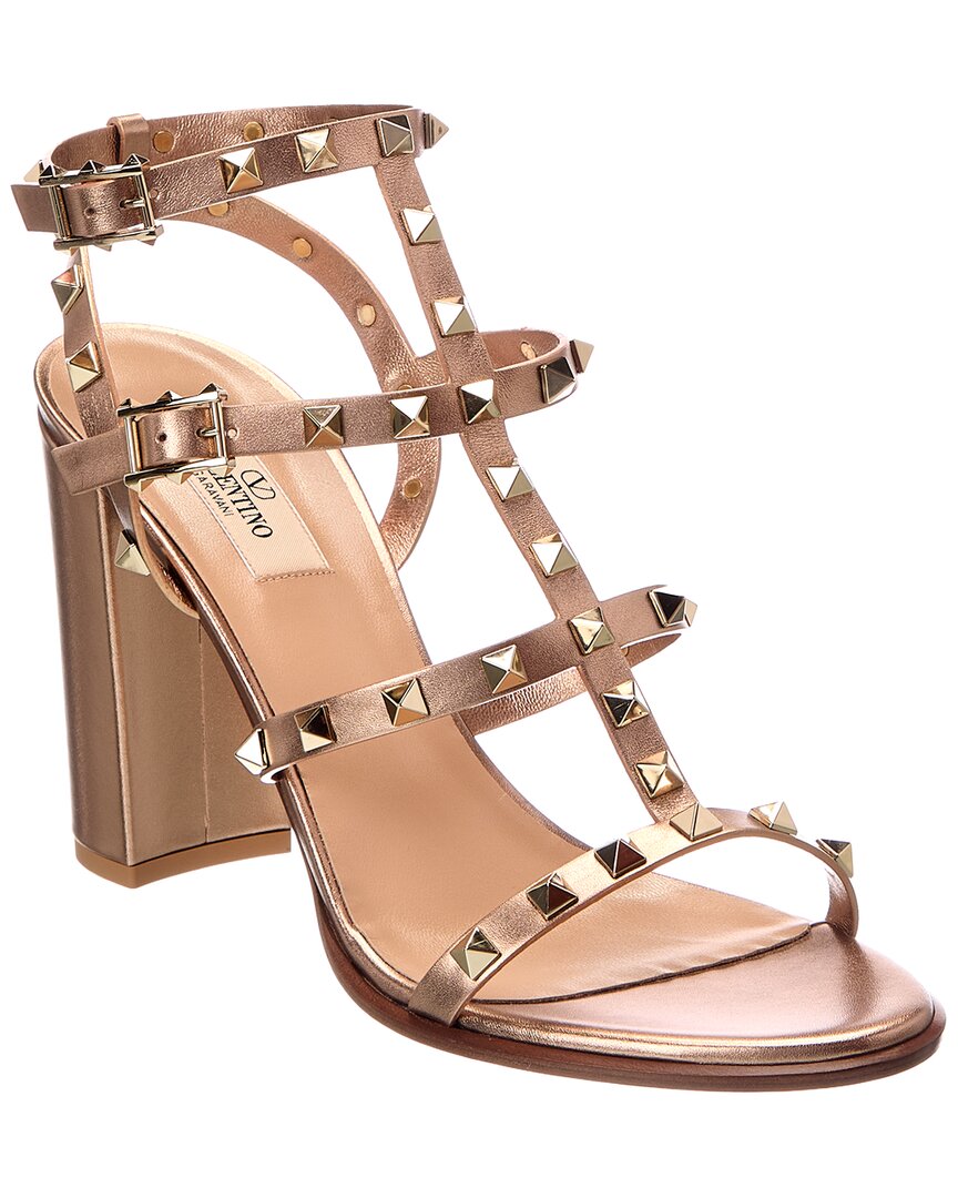 Valentino Rockstud Caged Leather Sandal