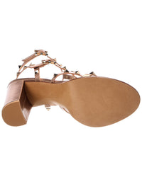 Valentino Rockstud Caged Leather Sandal