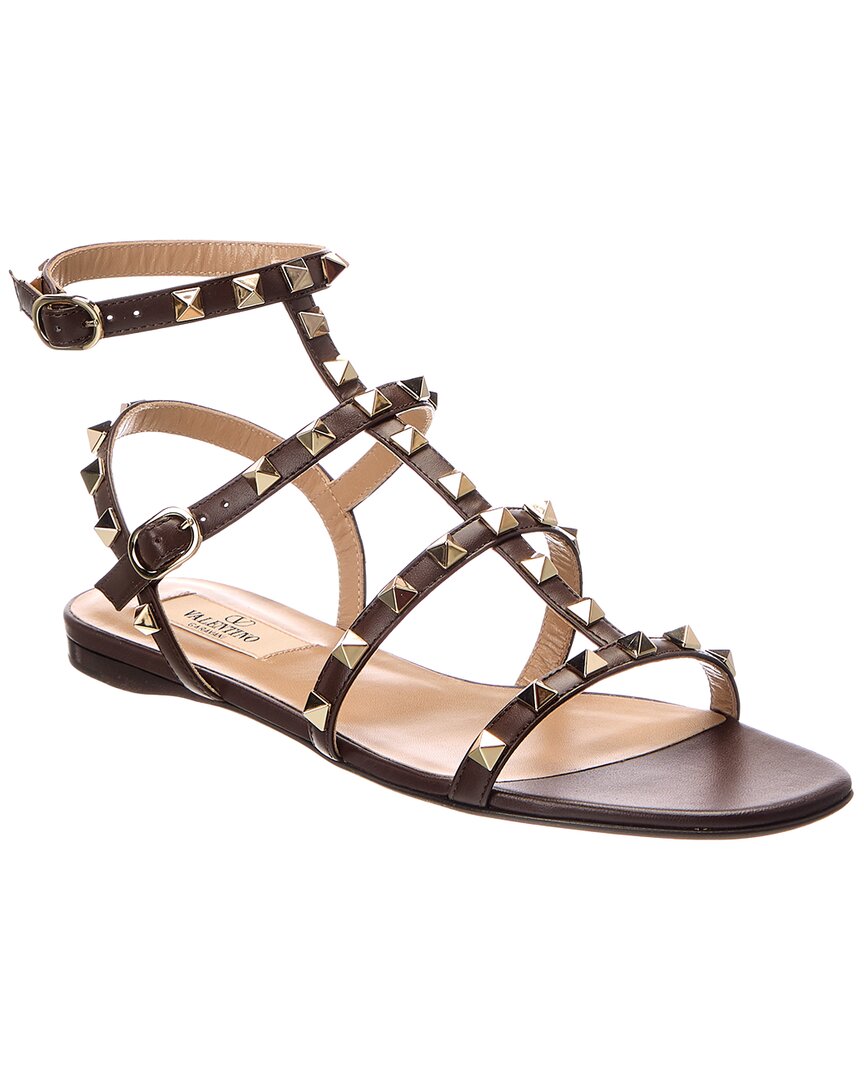 Valentino Rockstud Caged Leather Sandal