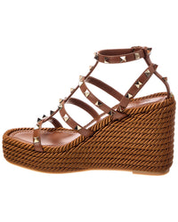Valentino Rockstud Caged Leather Sandal