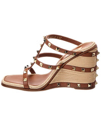 Valentino Rockstud Caged Leather Sandal