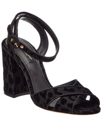 Dolce & Gabbana Dolce & Gabbana Velvet Sandal