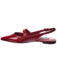 Dolce & Gabbana Leather Slingback Flat
