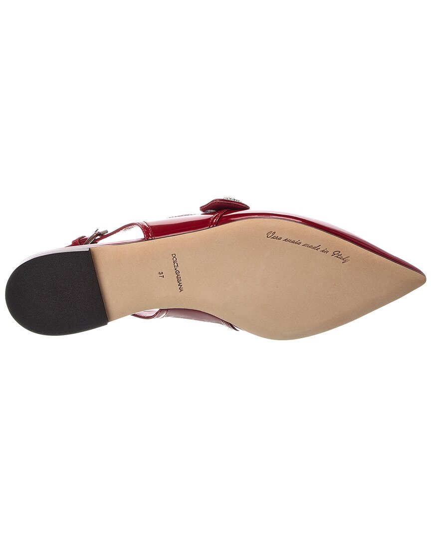 Dolce & Gabbana Leather Slingback Flat