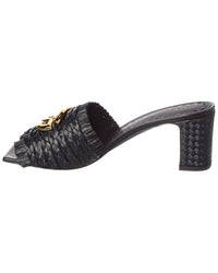 Dolce & Gabbana Dolce & Gabbana Devotion 70 Raffia Logo Sandal