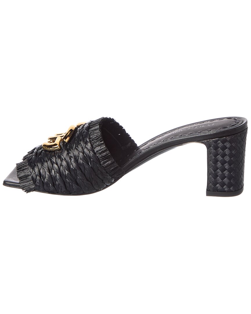 Dolce & Gabbana Dolce & Gabbana Devotion 70 Raffia Logo Sandal