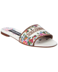 Dolce & Gabbana Dolce & Gabbana Dg Logo Leather Sandal