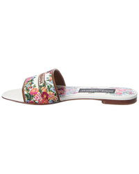 Dolce & Gabbana Dolce & Gabbana Dg Logo Leather Sandal