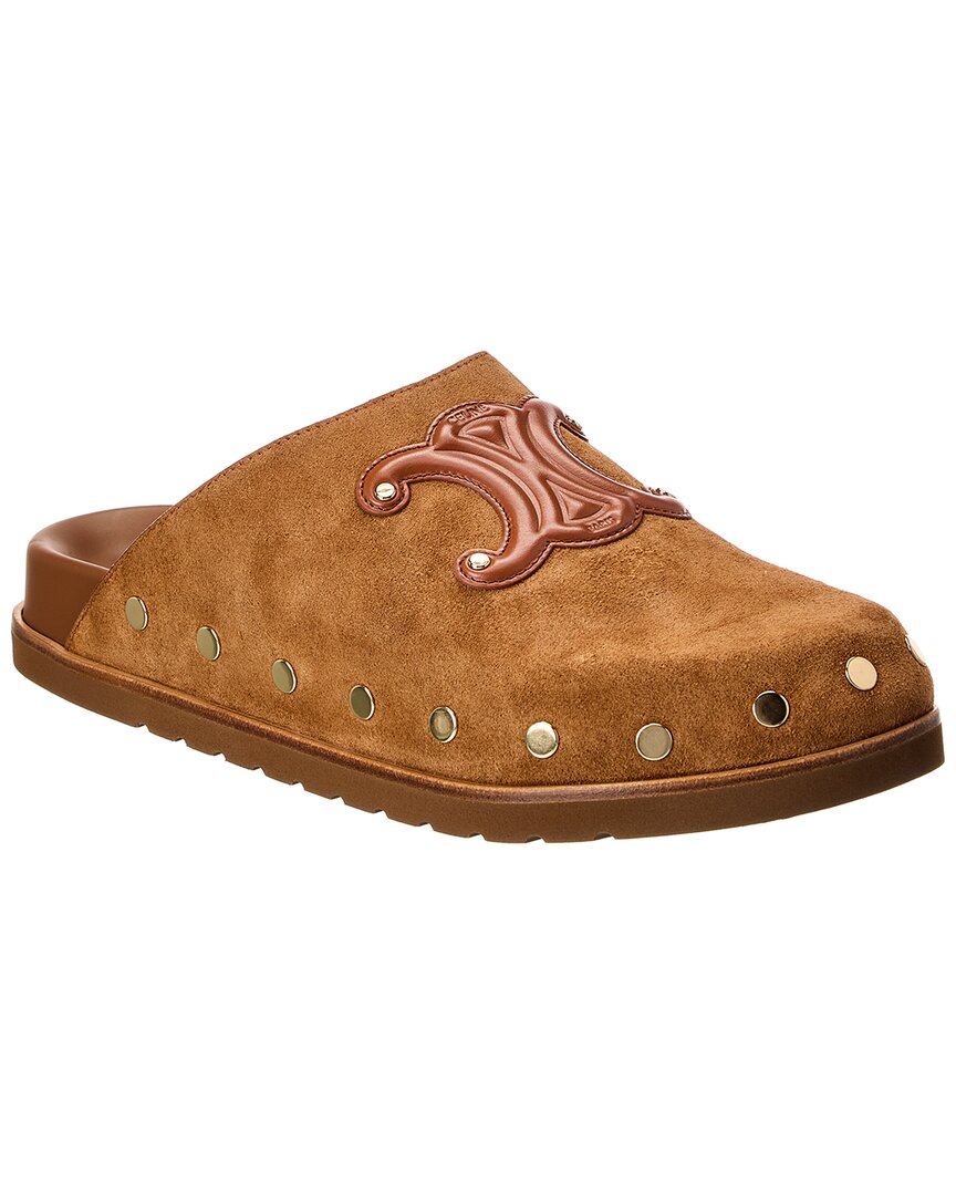 CELINE Celine Pitea Suede Clog