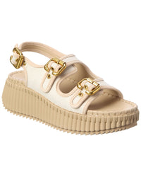 Chloé Chloé Nama Canvas Sandal