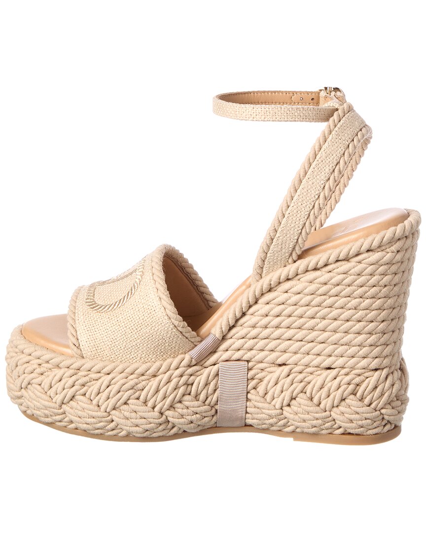 Valentino Valentino Vlogo Canvas Sandal