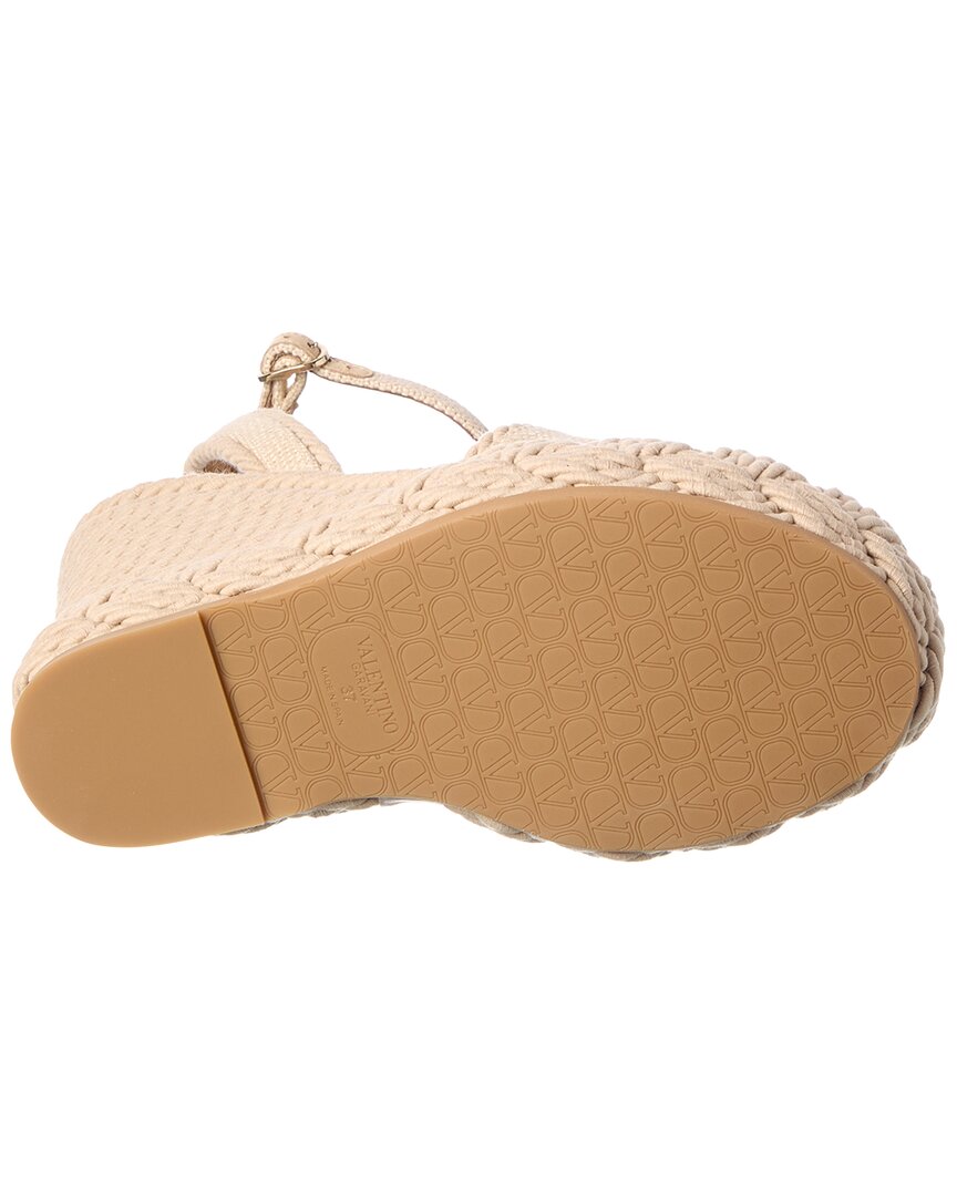 Valentino Valentino Vlogo Canvas Sandal