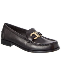 Ferragamo Ferragamo Gancini Leather Loafer