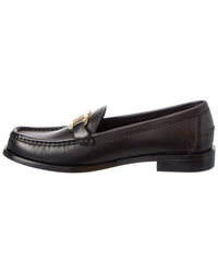 Ferragamo Ferragamo Gancini Leather Loafer