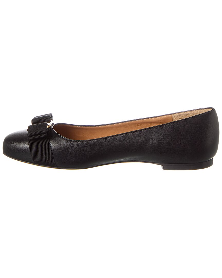 Ferragamo Ferragamo Varina Leather Ballet Flat