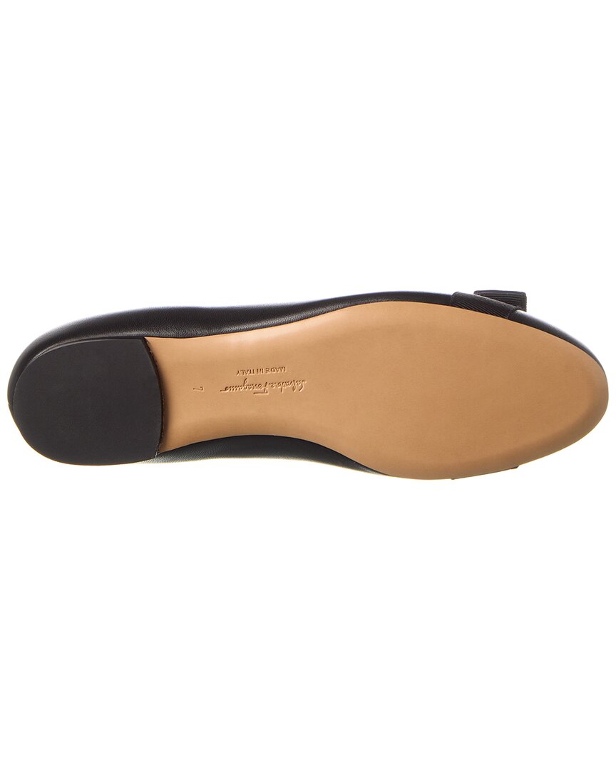 Ferragamo Ferragamo Varina Leather Ballet Flat