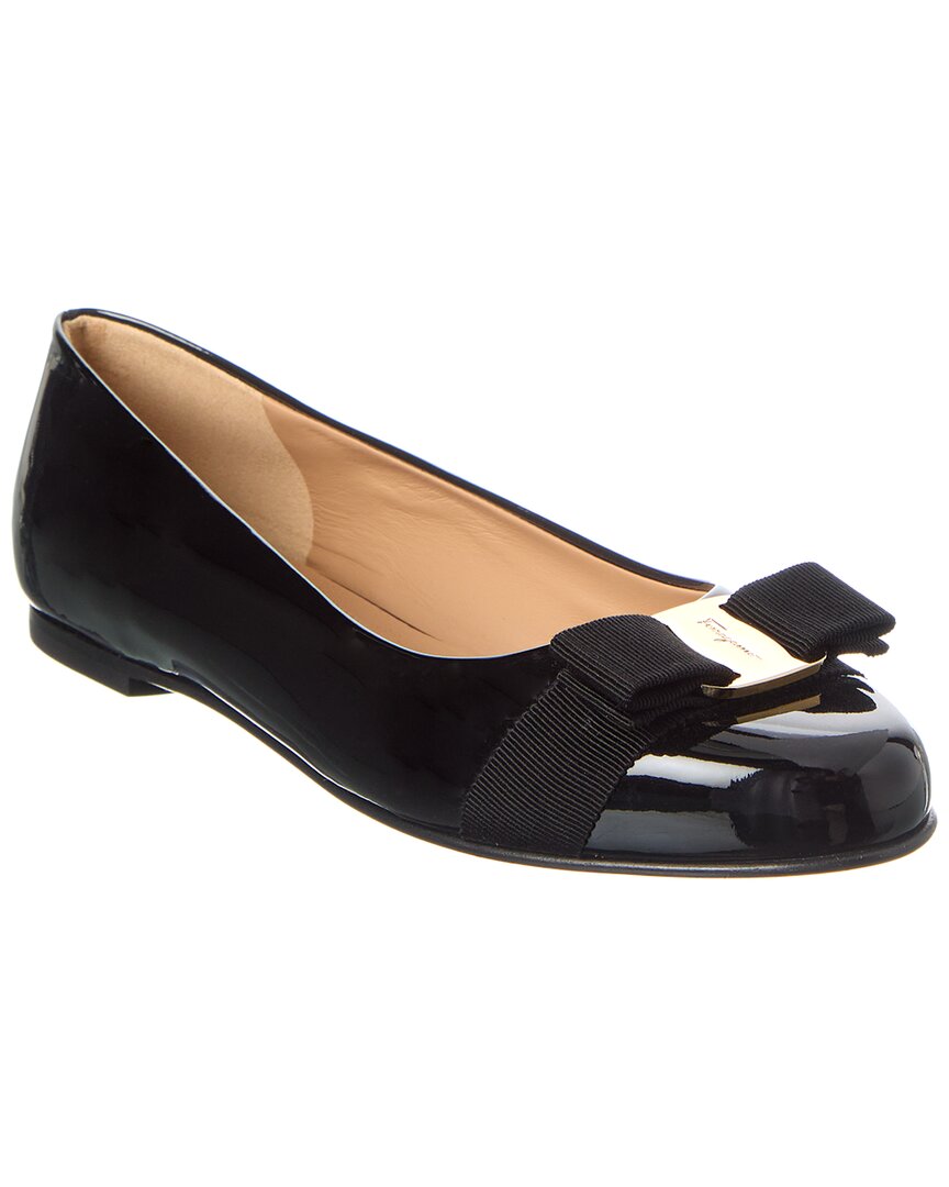 Ferragamo Ferragamo Leather Ballerina Flat