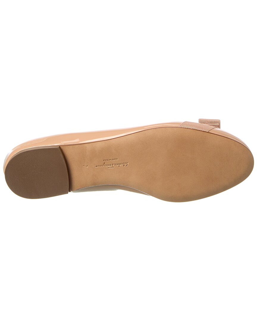Ferragamo Ferragamo Leather Ballerina Flat