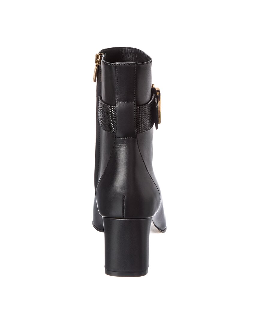 Ferragamo Ferragamo Gancini Leather Boot