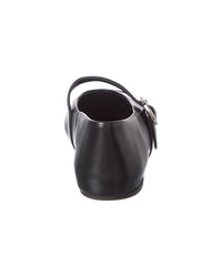 Ferragamo Ferragamo Gancini Leather Ballet Flat