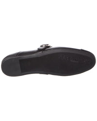Ferragamo Ferragamo Gancini Leather Ballet Flat