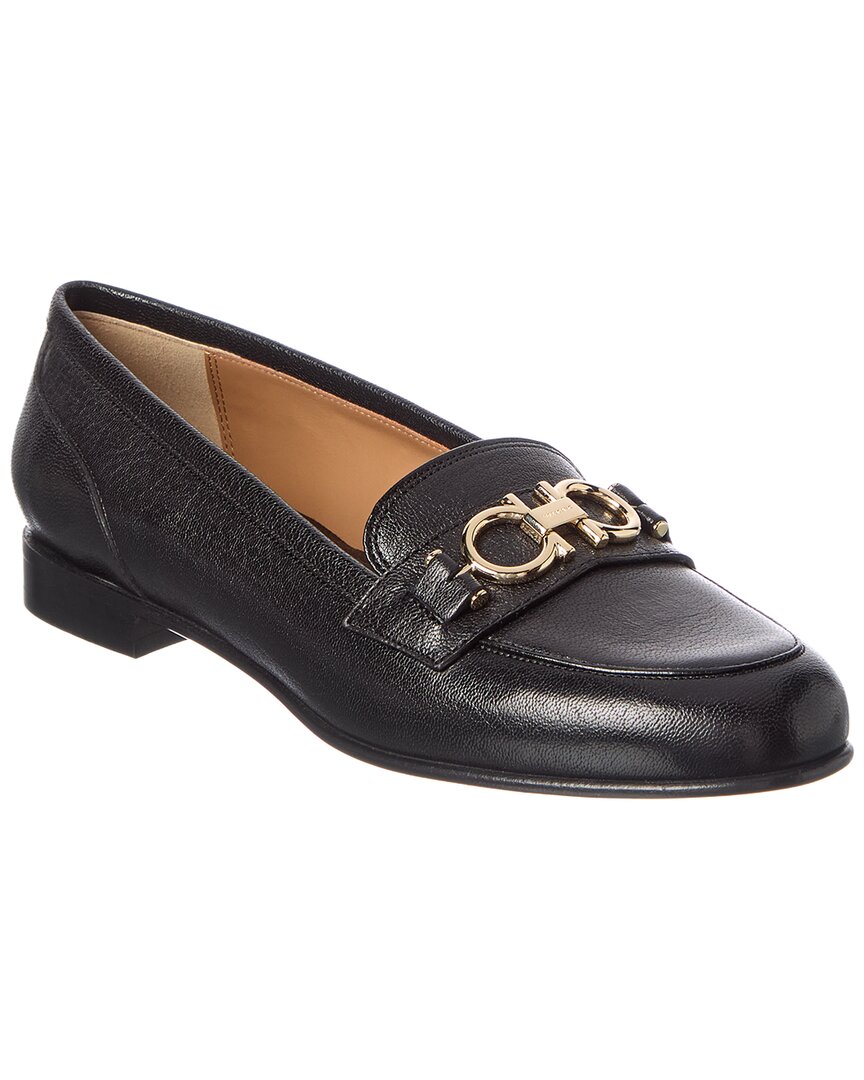 Ferragamo Ferragamo Gancini Leather Loafer