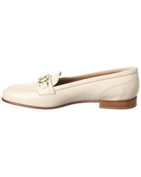 Ferragamo Ferragamo Gancini Leather Loafer