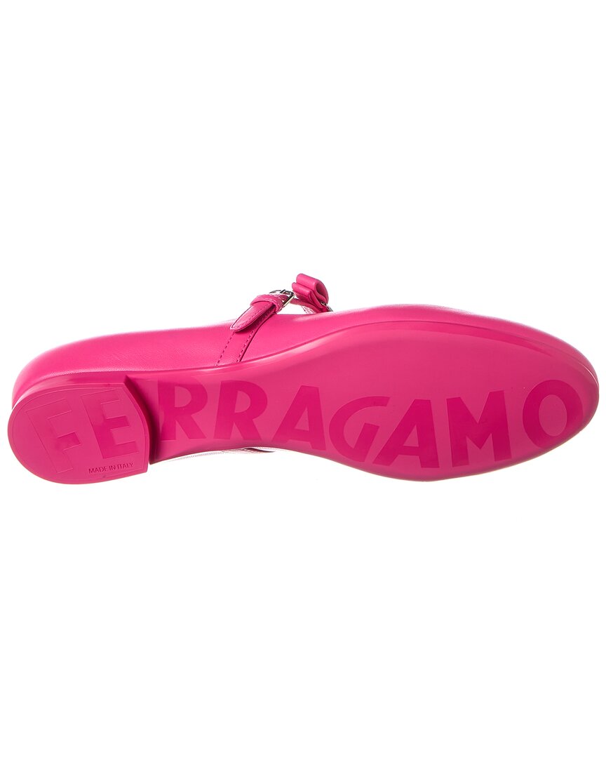 Ferragamo Lizz Leather Ballet Flat