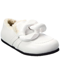 Jw Anderson Chain Leather Loafer White