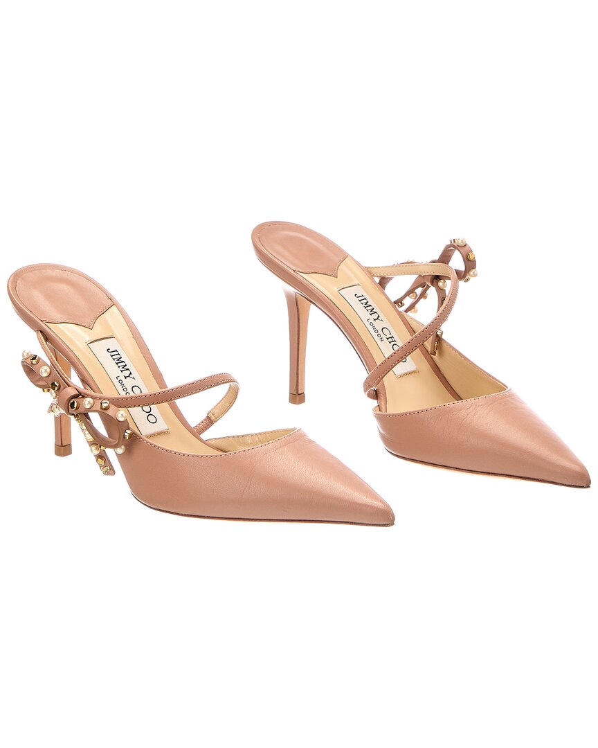 Jimmy Choo Jimmy Choo Kilia 85 Leather Mule (Authentic Pre-Loved)