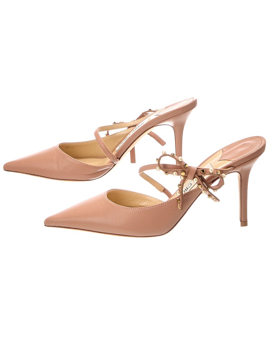Jimmy Choo Jimmy Choo Kilia 85 Leather Mule (Authentic Pre-Loved)