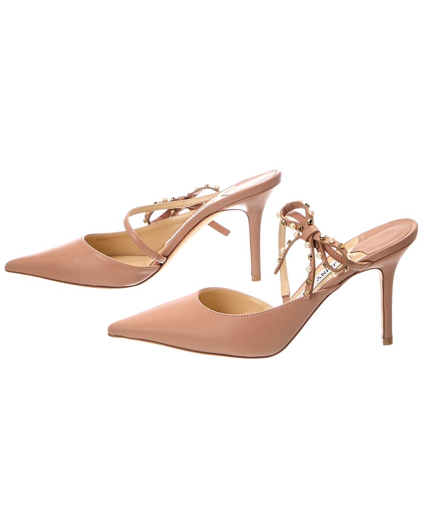 Jimmy Choo Jimmy Choo Kilia 85 Leather Mule (Authentic Pre-Loved)
