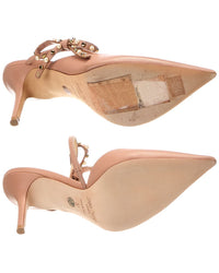Jimmy Choo Jimmy Choo Kilia 85 Leather Mule (Authentic Pre-Loved)
