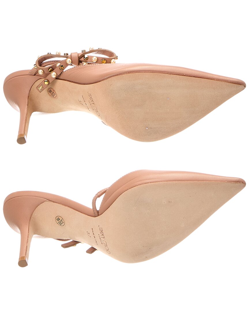 Jimmy Choo Jimmy Choo Kilia 85 Leather Mule (Authentic Pre-Loved)