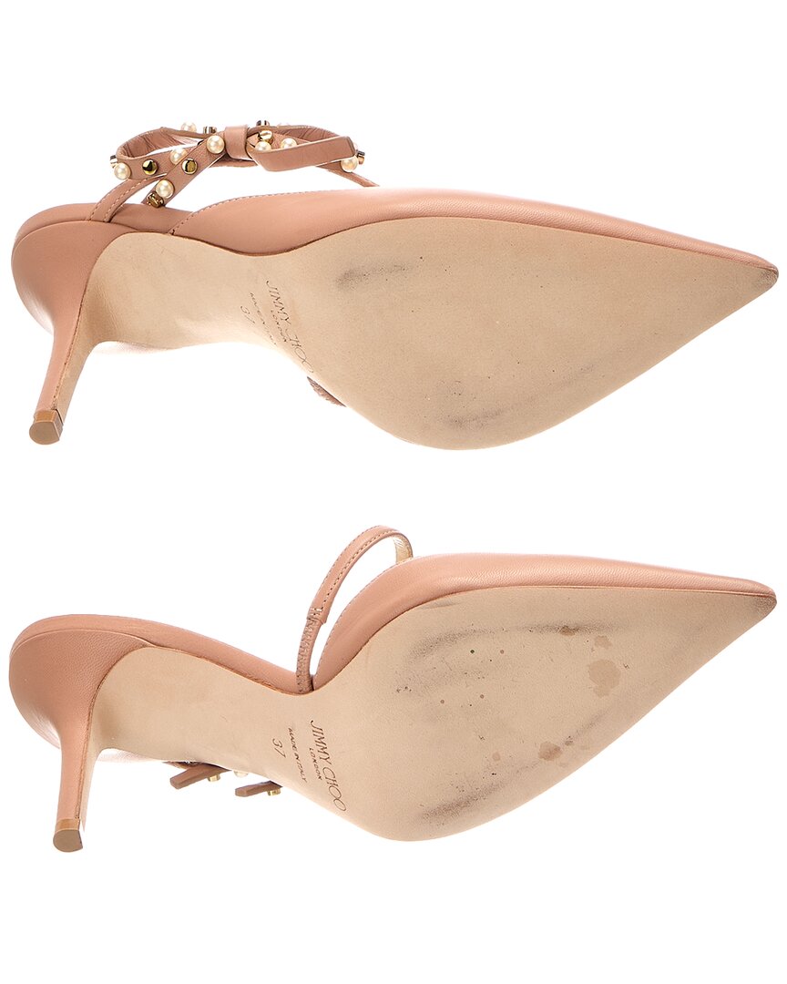 Jimmy Choo Jimmy Choo Kilia 85 Leather Mule (Authentic Pre-Loved)