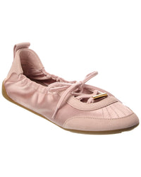 Chloé Kick Nylon & Suede Ballerina Flat