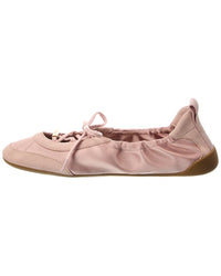 Chloé Kick Nylon & Suede Ballerina Flat